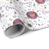 Zodiac Cancer Wrapping Paper Cadeaupapier (Rol Hoek)