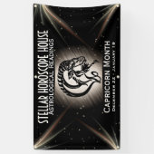 Zodiac Capricorn Banner maakt het om het even welk (Verticaal)