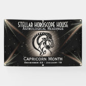 Zodiac Capricorn Banner maakt het om het even welk (Horizontaal)