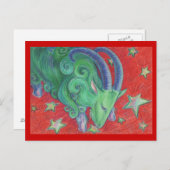 Zodiac Capricorn briefkaart (Voorkant / Achterkant)