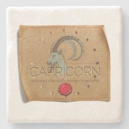 Zodiac - Capricorn - Coaster Stenen Onderzetter