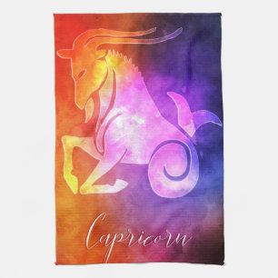 Zodiac: Capricorn Colorful Snoep Colors Theedoek
