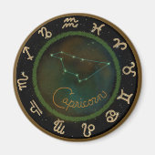 Zodiac Capricorn constellation cirkel magnet (Voorkant)