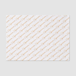 Zodiac "Capricorn" Gold Script-papier Tissuepapier