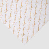 Zodiac "Capricorn" Gold Script-papier Tissuepapier (Detail)