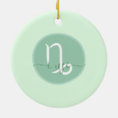 Zodiac Capricorn Keramisch Ornament (Achterkant)