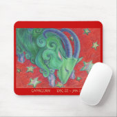 Zodiac Capricorn mousepad dates Muismat (Met muis)