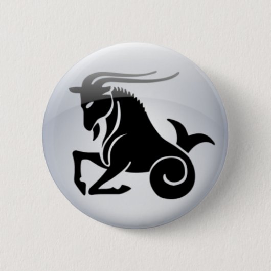 Zodiac Capricorn Ronde Button 5,7 Cm (Voorkant)