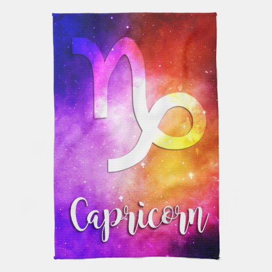 Zodiac: Capricorn Space Snoep Theedoek (Verticaal)