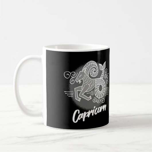 Zodiac Capricorn Symbol Coffee Mok (Links)