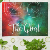 Zodiac: Capricorn "The Goat" Theedoek (Gevouwen)
