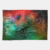 Zodiac: Capricorn "The Goat" Theedoek (Horizontaal)