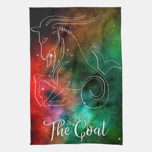 Zodiac: Capricorn "The Goat" Theedoek (Verticaal)
