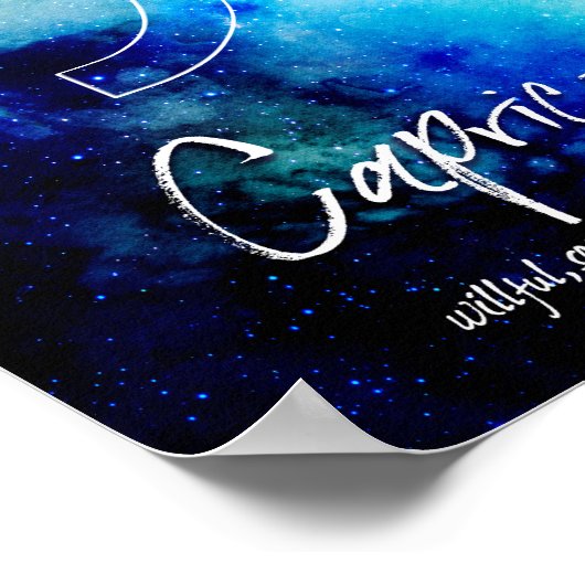 Zodiac: Capricorn Traits Poster (Hoek)