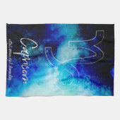 Zodiac: Capricorn Traits Theedoek (Horizontaal)