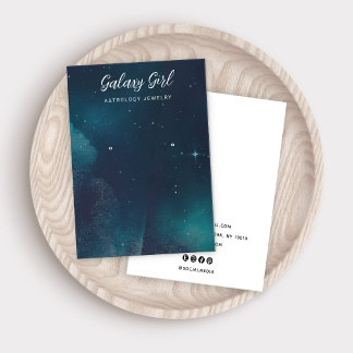 Zodiac Celestial Star Earring Jewelry Display Visitekaartje