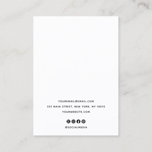 Zodiac Celestial Star Earring Sieraden Display Visitekaartje (Achterkant)