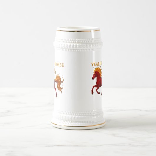 Zodiac Chinese New Year 2026 Yang Fire Horse Bierpul (Center)