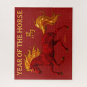 Zodiac Chinese New Year 2026 Yang Fire Horse Legpuzzel (Verticaal)