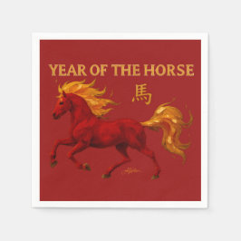 Zodiac Chinese New Year 2026 Yang Fire Horse Servet