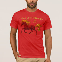 Zodiac Chinese New Year 2026 Yang Fire Horse T-shirt