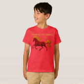 Zodiac Chinese New Year 2026 Yang Fire Horse T-shirt (Voorkant volledig)