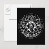 Zodiac Circle Briefkaart (Voorkant / Achterkant)