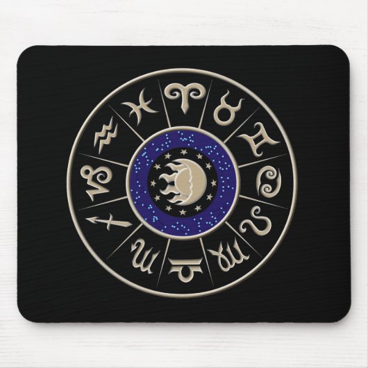 Zodiac Circle Muismat (Voorkant)