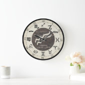 Zodiac Clock - Aquarius Grote Klok (Huis)