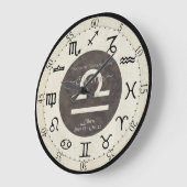 Zodiac Clock - Libra Grote Klok (Hoek)