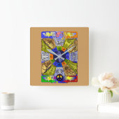 Zodiac Clock Vierkante Klok (Huis)