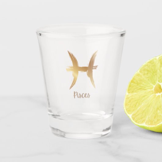 Zodiac Collectie - Vissen Shot Glas (Voorkant)