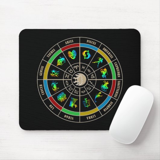 Zodiac Color Wheel Muismat (Met muis)