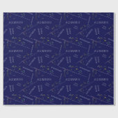 Zodiac Constellation Aquarius Cadeaupapier (Vlak)