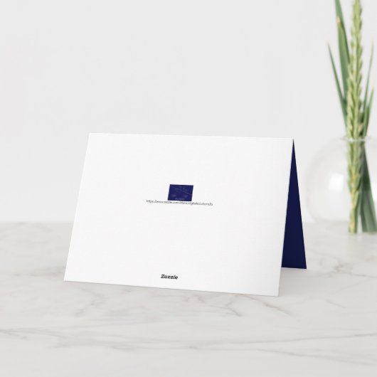 Zodiac Constellation Aquarius Kaart (Achterkant)