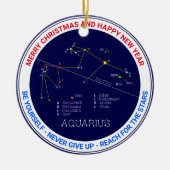 Zodiac Constellation Aquarius Keramisch Ornament (Voorkant)