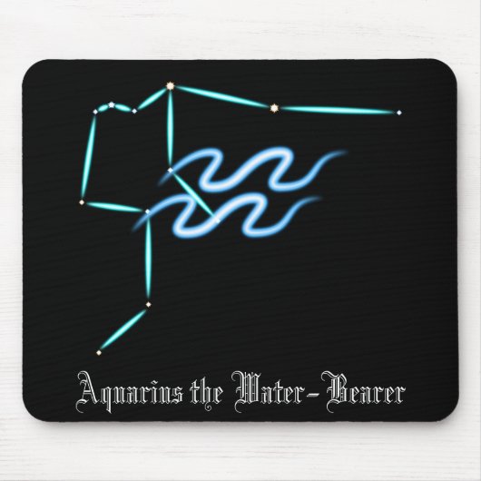 Zodiac Constellation Aquarius Muismat (Voorkant)