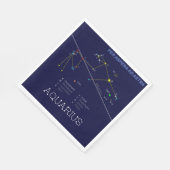 Zodiac Constellation Aquarius Napkins Servet (Hoek)