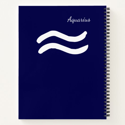 Zodiac Constellation Aquarius Notitieboek (Achterkant)