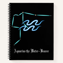 Zodiac Constellation Aquarius Notitieboek