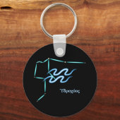 Zodiac Constellation Aquarius Sleutelhanger (Voorkant)