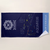 Zodiac Constellation Aquarius Strandlaken (Voorkant)