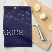 Zodiac Constellation Aquarius Theedoek (Quarter Fold)