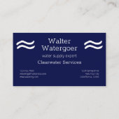 Zodiac Constellation Aquarius Visitekaartje (Achterkant)