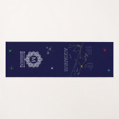 Zodiac Constellation Aquarius Yogamat (Voorkant (horizontaal))