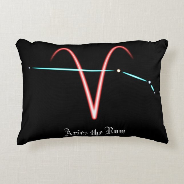 Zodiac Constellation Aries Accent Pillow Kussen (Voorkant)