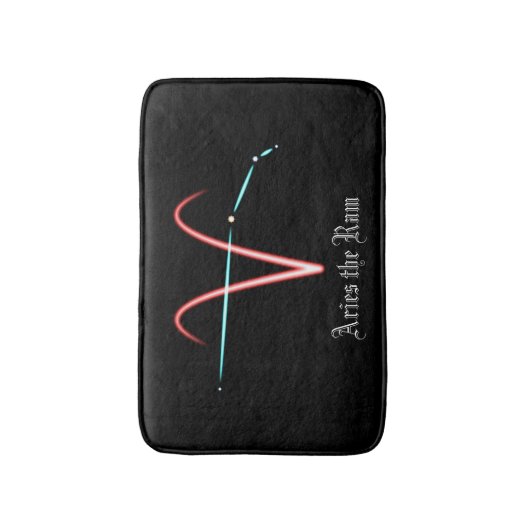 Zodiac Constellation Aries Bath Mat (Voorkant Verticaal)