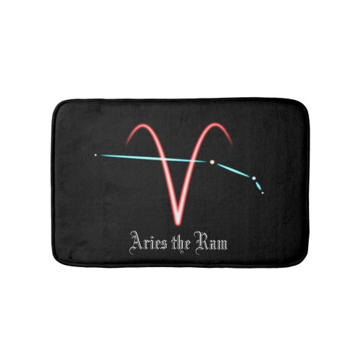 Zodiac Constellation Aries Bath Mat (Voorkant)