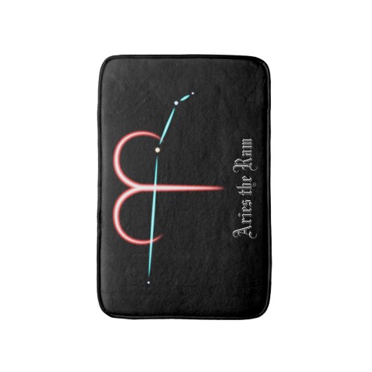 Zodiac Constellation Aries Bath Mat (Voorkant Verticaal)