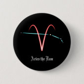 Zodiac Constellation Aries Button (Voorkant)